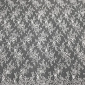 YX1227 Super Popular High Quality Eyelash French Lace Fabric for Bridal 100 Nylon Woven White Eyelash Lace Fabric Textile...