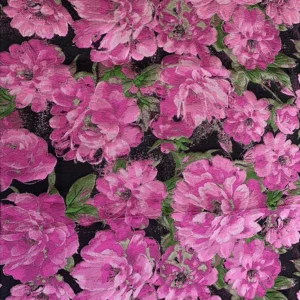 YX1237 Low Moq by 1 Yard Sales 193gsm 100% Polyester Yarn-Dyed Brocade Satin Fabric Jacquard Chinese Big Flowers Brocade...