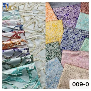 YX1240 Popular New Design Fashion Polyester Brocade Textiles Fabrics Embossed Jacquard Brocade Fabric Custom by Yard - 100%...