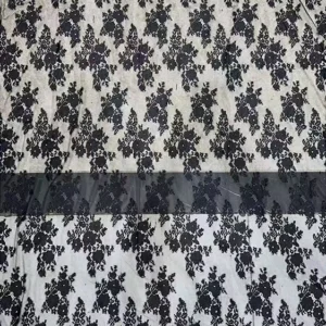 YX1270 Popular in the Britain Luxurious Duchess White Wedding Lace Soltis Fabric Woven Eyelash Lace Fabric Flowers for Bride...