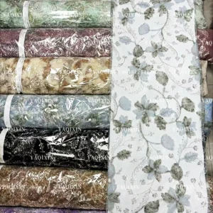 YX1294-3 400g Chinese Manufacturers Design High-End Sequin Knit Lace Fabrics for Cheongsam Sequin Glitter Lace Fabric China...
