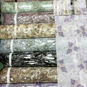 YX1294-3 400g Chinese Manufacturers Design High-End Sequin Knit Lace Fabrics for Cheongsam Sequin Glitter Lace Fabric China...