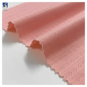 YX1326 165gsm High Quality 85% Nylon 15% Spandex Stretch Breathable Dots Jacquard Knitted Fabric for T-Shirt Men's...