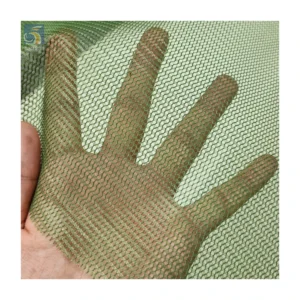 YX133 Environmental Certification 135gsm 100% Polyester Rpet Fabric Recycled Hard Mesh Fabric for Cap Bags - 100% Polyester...