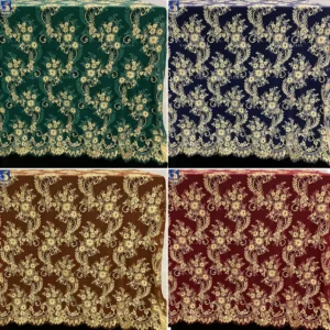 YX1337-1 China Supplier Wholesale 3m*1.5m Custom Dyed Eyelash Lace Fabric New Competitive Price Lace Fabric for Clothing...