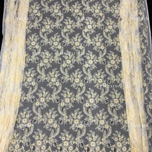 YX1337-1 China Supplier Wholesale 3m*1.5m Custom Dyed Eyelash Lace Fabric New Competitive Price Lace Fabric for Clothing...