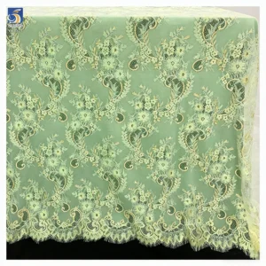 YX1337 Hot Selling Styles French Eyelash Lace Fabric With Gold Thread Embroidery High Quality Lace Dubai Wedding Fabric...