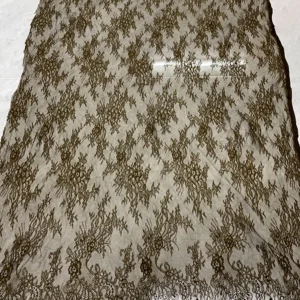 YX1341 2026 China New Design Nylon Embroidered French Mesh Eyelash Lace Fabrics for Garments and Dresses - 100% Nylon, 260...