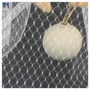 YX1342 China Competitive Competitive Price 100 Polyester Knitted White/Black Jacquard Mesh Fabric for Girls' Skirts 1 Yard...