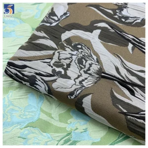 YX1349 High Quality Chinese Floral Brocade Fabric for Dress Light Green 5 Yards 100 Polyester Jacquard Brocade Fabric - 100%...
