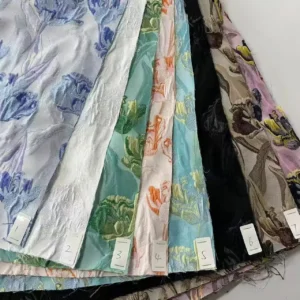 YX1349 High Quality Chinese Floral Brocade Fabric for Dress Light Green 5 Yards 100 Polyester Jacquard Brocade Fabric - 100%...