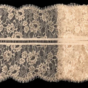 YX1357 26CM*150CM Eyelash Lace Fabric for Dress Trimmings Garments Custom Dyed Design Embroidered Eyelash Lace Fabrics...