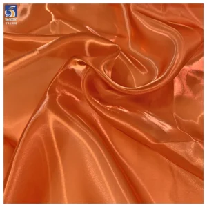 YX1386 High Quality 60gsm 100%Polyester Super Water Glossy Liquid Organza Fabric Liquid Soft Organza Mikado Fabric - 100%...