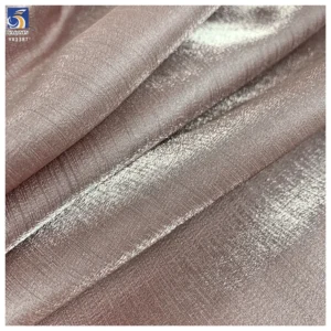 YX1387 China Top Quality Satin Fabric 130sgm Polyester Champagne Liquid Glossy Silk Satin Fabric by the Yard - 100%...