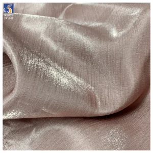 YX1387 China Top Quality Satin Fabric 130sgm Polyester Champagne Liquid Glossy Silk Satin Fabric by the Yard - 100%...