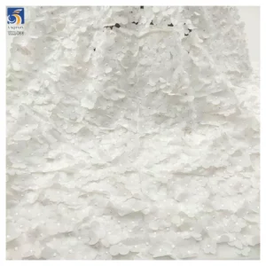 YX1400 New Fashion Trends Pink/White Embroidered Mesh 3D Flowers Fabric Tutu Ballet Skirt Girl Tulle Fabric 2026 - 100%...