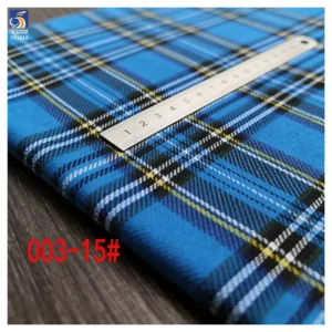 YX1410 145CM 170gsm High Quality Polyester Cotton TR Fabric Ghana Blue School Uniform Striped Yarn Dyed Fabric - Cotton...