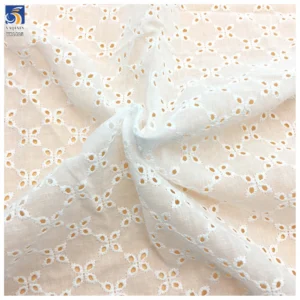 YX1425 2026 Spring Trendy Vintage 100% Cotton Water Soluble Embroidery Fabric 130g Hollow Out Lace Fabric for Dress...