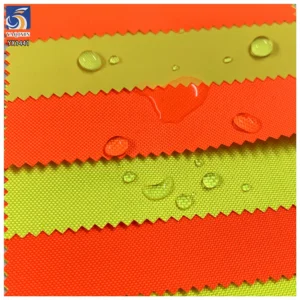 YX1441-1 EN20471 230gsm Hi Vis Fluorescent Fabric 50/50 Poly Cotton Twill Waterproof Fabric for Safety Vest Jacket Workwear...