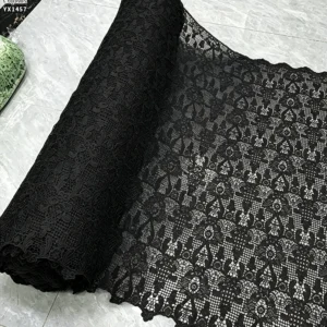 YX1457 Baroque Floral Guipure Lace Fabric 150GSM Polyester Water Soluble Embroidery for Women's Dresses - 100% Polyester...