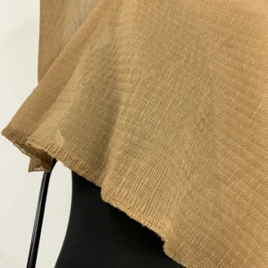 YX1461 100% Polyester Bubble Texture Crinkle Pleated Organza Fabric With Fine Pleats for Women Dresses and Garment - 100%...
