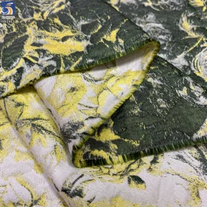 YX1463 Wholesale 100% Polyester Vintage Floral Brocade Jacquard Fabric for Dressmaking Garment and Textile Supply - 100%...