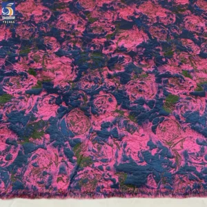 YX1463 Wholesale 100% Polyester Vintage Floral Brocade Jacquard Fabric for Dressmaking Garment and Textile Supply - 100%...