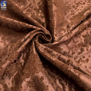 YX1464 Wholesale Polyester Florals Chenille Brocade Fabric With Embossed Floral Texture for Dresses and Garments - 100%...