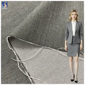 YX1474 260gsm Stretch 3/1 Twill TR Suiting Fabric for Women Blazers Pencil Skirts Trousers and Business Clothing