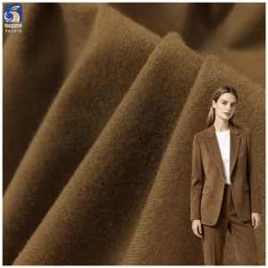 YX1478 370g/m² 80% Polyester 20% Rayon Brushed TR Fabric for Women Coats Blazers Jackets Trousers and Autumn Winter Apparel