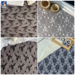 YX1514 2026 New 100gsm 92 Nylon 8 Spandex Chantilly Stretch Lace Fabric Floral Jacquard Mesh Lace for Dress Garment...