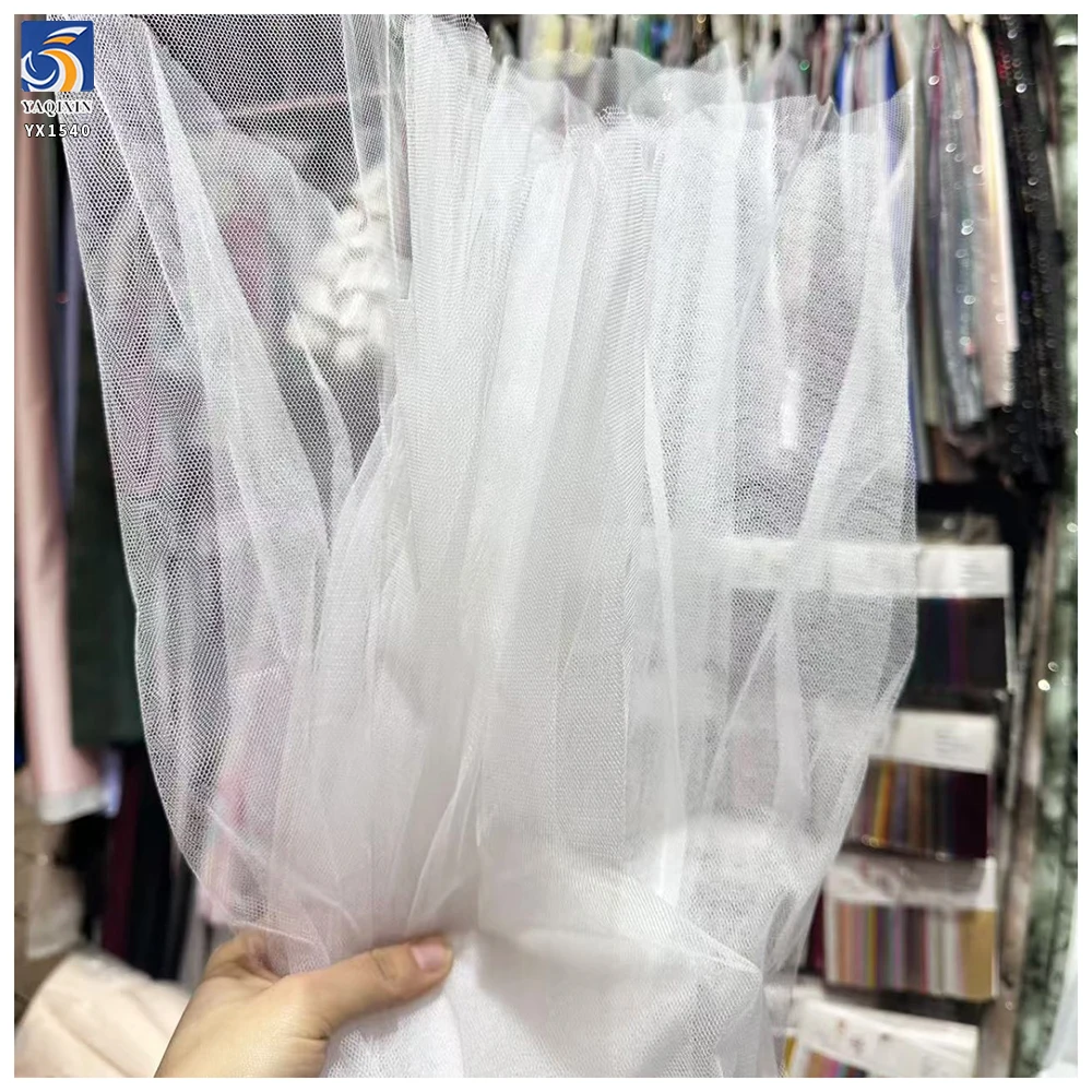 YX1540 20GSM 100% Polyester Hard Tulle Mesh Fabric 170CM Wide for Flower Wrapping and Petticoat Making - 100% Polyester, 20...