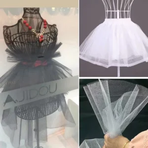YX1540 20GSM 100% Polyester Hard Tulle Mesh Fabric 170CM Wide for Flower Wrapping and Petticoat Making - 100% Polyester, 20...