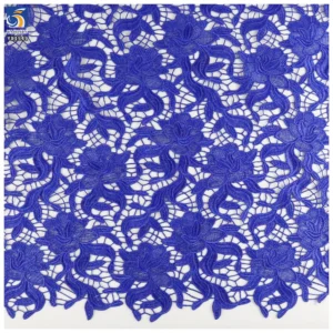 YX1549 Floral Guipure Lace Fabric 150gsm Water Soluble Milk Silk Embroidery Lace Fabric for Bridal and Women's Dresses...
