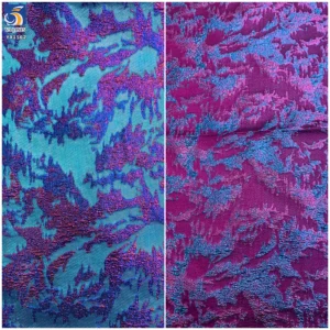 YX1562 B2B Manufacturer Multicolor Abstract Jacquard Brocade Fabric With Shiny Woven Texture for Women's Fashion Garments...