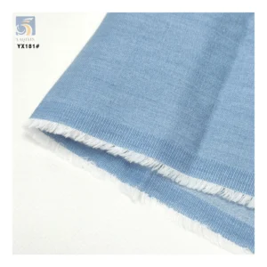 YX181 Wholesale Price Custom Thin Material Washed 4 oz Plain Denim Lightweight Cotton Fabric - 100% Cotton, 4 gsm, 150 CM...