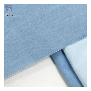 YX181 Wholesale Price Custom Thin Material Washed 4 oz Plain Denim Lightweight Cotton Fabric - 100% Cotton, 4 gsm, 150 CM...