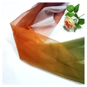 YX2029 New Summer Hot Knitted Tulle rainbow Shade Printing Mesh Nigeria Stretch Polyester Mesh Fabric - 100% Polyester, 60...