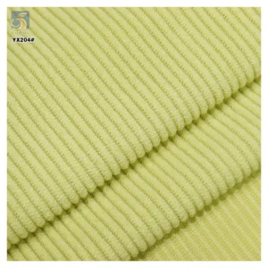 YX204 Good Quality Eco-Friendly Dyeing 300gsm 100% Cotton 11 W Corduroy Solid Dyed Fabric Fabric - 100% Cotton, Cotton...