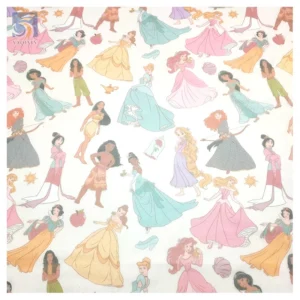 YX2095-1 Soft Tulle Custom Printed Princess Pattern European and American Children's Fabric - 100% Polyester, 30 gsm, 57...