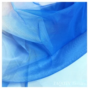 YX2124 New Elegant Two Colour Changing Rainbow Transparent Nylon Polyester Mesh Net Fabric Tulle - 100% Nylon, 40 gsm, 155...