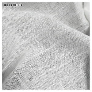 YX2168 Wholesale 170-180gsm White Washed 12*12 Slub 70%Cotton Rayon 30%Linen Fabric for Trouser/Shirt - Rayon, Linen, 170...