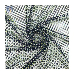 YX221 Wholesale 130gsm Polyester Net Mesh Glitter 3D Rhinestone Fabric - Polyester, Metallic, 130g, 152 CM, Mesh, Knitted...