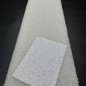 YX224 Ready Stock Multi Color Beads Embroidered Tulle Fabric for Wedding Dress - 100% Polyester, 110 gsm, 122 CM, Mesh...