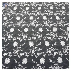 YX229 Factory Manufacturer 130cm Width Water Soluble Milk Silk Embroidery Flower Polyester Lace Fabric - 100% Polyester, 200...