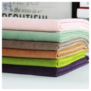 YX2341 Custom Non-Stretch 360gsm 8W Wale 100% Polyester Corduroy Fabric for Dresses 2026 New Corduroy Fabric Textile - 100%...
