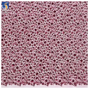 YX2379 Gold Beaded Sequin Mesh Embroidery Tulle Lace Fabric Polyester Floral Design 3mm Shiny Sequin Embroidery Fabric...