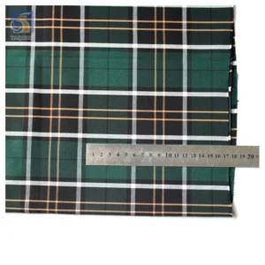 YX2387 Cheap 195gsm 60% Polyester 40% Cotton Blend Check Fabric Cotton Yarn Dyed School Uniform Check Fabric - Polyester...