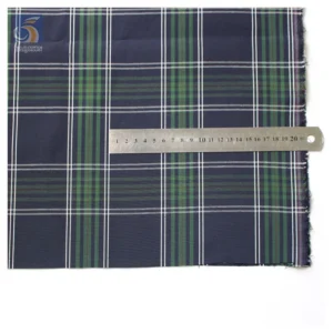 YX2387 Cheap 195gsm 60% Polyester 40% Cotton Blend Check Fabric Cotton Yarn Dyed School Uniform Check Fabric - Polyester...
