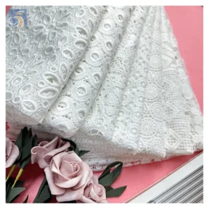 YX2436 Latest African Guipure Lace Fabric for Nigerian Party Wedding Dress Water Soluble Lace Dress - 100% Polyester, 125...